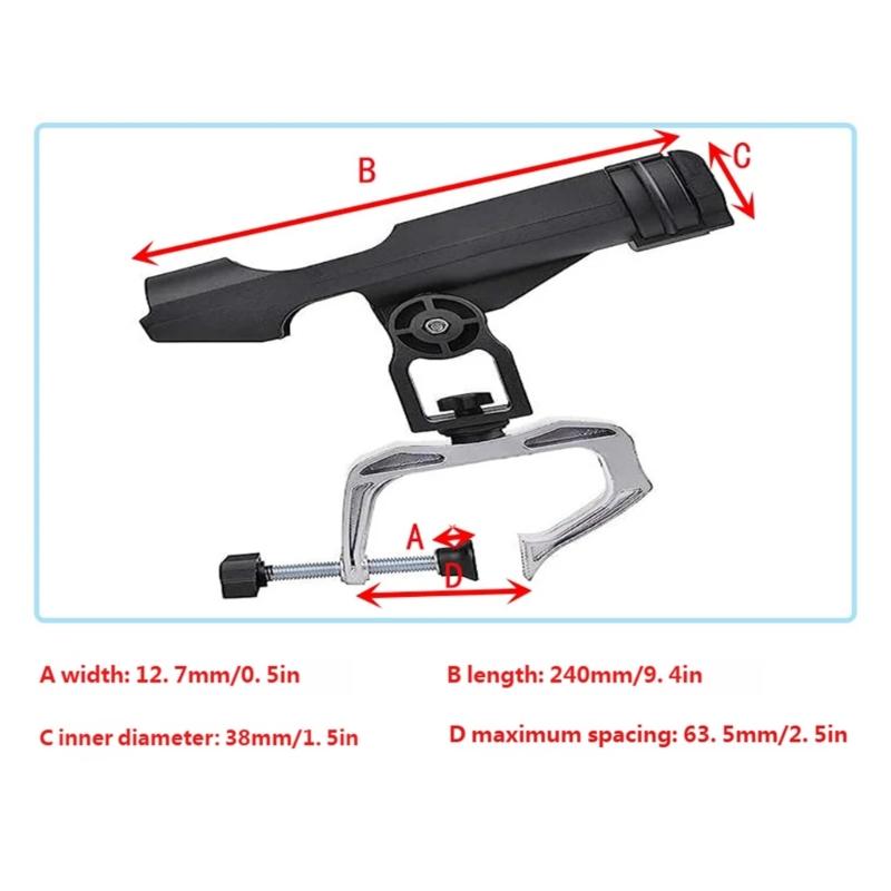 R6FE Regulowane duże zaciski O – Fishing Rod Rack recenzja i cena