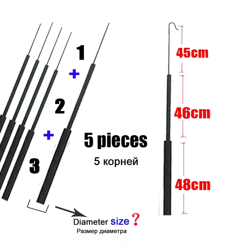 4,1 mm-6,4 mm 5 sztuk Końcówka – Fishing Rod Tip Replacement recenzja i cena